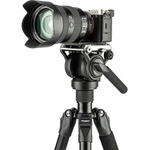Fotopro S5i Heavy-Duty Video Tripod with Fluid Head
