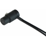 Cable Techniques Low-Profile XLR 5-Pin Female to 2 Low-Profile XLR 3-Pin Male Cable (18", Black with Blue and Red Caps)