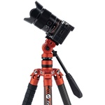 Fotopro X-Aircross 3 Video Carbon Fiber Tripod (Flame Orange)