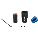 Cable Techniques Low-Profile Right-Angle XLR 3-Pin Female Connector (Large Outlet, B-Shell, Blue Cap)