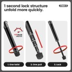 Fotopro FY-820 Free-1 Compact Aluminum Travel Tripod (Rose Gold)