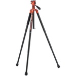 Fotopro X-Aircross 3 Video Carbon Fiber Tripod (Flame Orange)