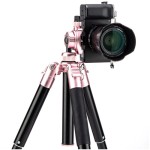 Fotopro FY-820 Free-1 Compact Aluminum Travel Tripod (Rose Gold)