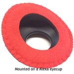 Bluestar Mid Round Viewfinder Eyecushion for ALEXA & AMIRA (Fleece, Red)