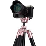 Fotopro FY-820 Free-1 Compact Aluminum Travel Tripod (Rose Gold)
