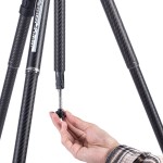 Fotopro X-Aircross 3 Lite Video Carbon Fiber Tripod (Slate Gray)