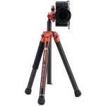 Fotopro X-Aircross 3 Carbon Lite Fiber Travel Tripod with FPH-32Q Ball Head (Flame Orange)