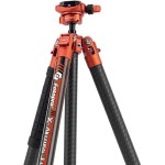 Fotopro X-Aircross 3 Carbon Lite Fiber Travel Tripod with FPH-32Q Ball Head (Flame Orange)