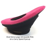 Bluestar Oval Extra-Large Viewfinder Eyecushion (Fleece, Peach)