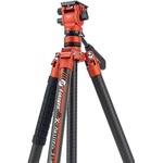 Fotopro X-Aircross 3 Video Carbon Fiber Tripod (Flame Orange)