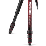 Manfrotto Befree Advanced Travel Aluminum Tripod with 494 Ball Head (Twist Locks, Red)