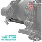 Tilta 15mm to 12mm DJI Rod Adapter (7.8" Black)