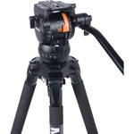Miller CX6 Head and 75 Sprinter II Carbon Fiber Tripod with Ground Spreader and Case