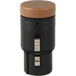 Cable Techniques Low-Profile Right-Angle XLR 3-Pin Female Connector (Standard Outlet, A-Shell, Brown Cap)