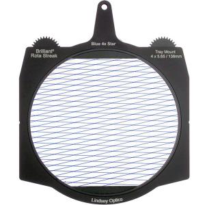 Lindsey Optics Brilliant² 4 x 5.65" Rota-Streak Filter (Blue, Diamond 4-Point Star)