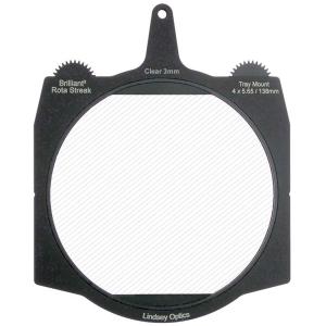 Lindsey Optics Brilliant² 4 x 5.65" Rota-Streak Filter (Clear, 3mm Cylindrical Lens Spacing)