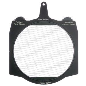 Lindsey Optics Brilliant² 4 x 5.65" Rota-Streak Filter (Clear, Diamond 4-Point-Star)