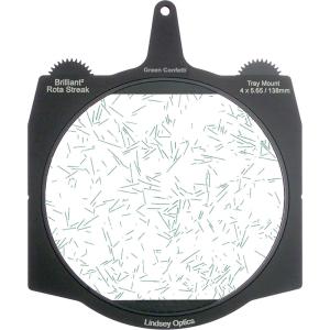 Lindsey Optics Brilliant² 4 x 5.65" Rota-Streak Filter (Green, Confetti)