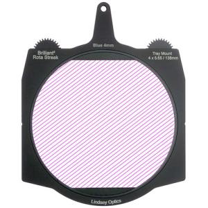 Lindsey Optics Brilliant² 4 x 5.65" Rota-Streak Filter (Pink, 4mm Cylindrical Lens Spacing)