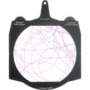 Lindsey Optics Brilliant² 4 x 5.65" Rota-Streak Filter (Pink, Swirl)