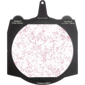 Lindsey Optics Brilliant² 4 x 5.65" Rota-Streak Filter (Red, Confetti)