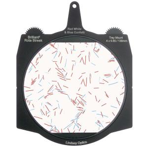 Lindsey Optics Brilliant² 4 x 5.65" Rota-Streak Filter (Red, White & Blue, Confetti)
