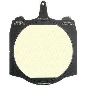 Lindsey Optics Brilliant² 4 x 5.65" Rota-Streak Filter (Yellow, 2mm Cylindrical Lens Spacing)