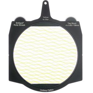 Lindsey Optics Brilliant² 4 x 5.65" Rota-Streak Filter (Yellow, Diamond 4-Point Star)