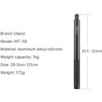 Ulanzi MT-58 Extendable Selfie Stick for Action Cameras (4')