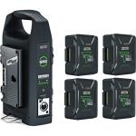 Anton/Bauer Titon 150 4-Battery Kit with GM2 Dual Charger (Gold Mount)