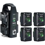 Anton/Bauer Titon Micro 90 4-Battery Kit with GM4 Charger Kit (Gold Mount)