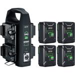 Anton/Bauer Titon Micro 90 4-Battery Kit with VM4 Charger Kit (V-Mount)