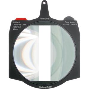 Lindsey Optics Brilliant 4 x 5.65" Air Gap Diopter Rota-Split Close-Up Lens (+1, 30mm Gap)