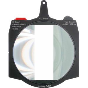 Lindsey Optics Brilliant 4 x 5.65" Air Gap Diopter Rota-Split Close-Up Lens (+3, 45mm Gap)