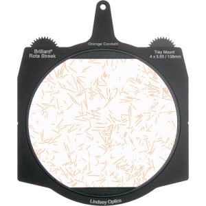 Lindsey Optics Brilliant² Rota-Streak (4 x 5.65", Orange-Confetti)