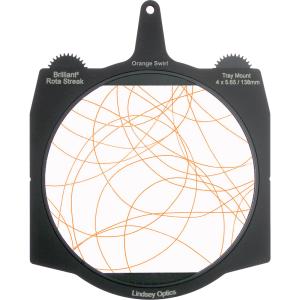 Lindsey Optics Brilliant² Rota-Streak (4 x 5.65", Orange-Swirl)