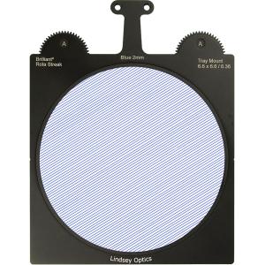 Lindsey Optics Brilliant² Rota-Streak Filter (6.6 x 6.6", Blue, 2mm Cylindrical Lens Spacing)