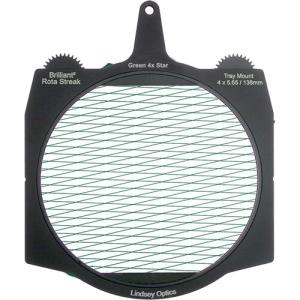 Lindsey Optics Brilliant² Rota-Streak Filter (6.6 x 6.6", Green-4-Point Star)