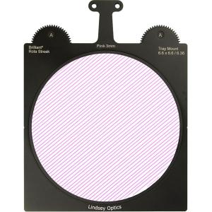Lindsey Optics Brilliant² Rota-Streak Filter (6.6 x 6.6", Pink, 3mm Cylindrical Lens Spacing)
