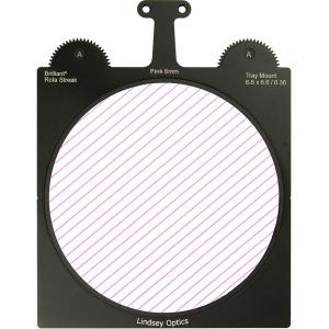 Lindsey Optics Brilliant² Rota-Streak Filter (6.6 x 6.6", Pink, 6mm Cylindrical Lens Spacing)