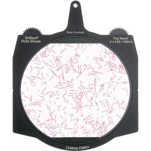 Lindsey Optics Brilliant² Rota-Streak Filter (6.6 x 6.6", Red-Confetti)