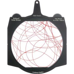 Lindsey Optics Brilliant² Rota-Streak Filter (6.6 x 6.6", Red-Swirl)