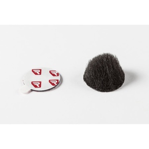 Rycote Overcovers Advanced Fur Disc Wind Covers for Lavalier Mics (5 Black, 25 Round Stickies)