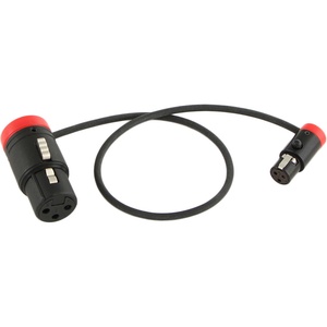 Cable Techniques CT-LPS-FX3T-12R Low-Profile LPXLR-3F to TA3F Cable (12", Red)
