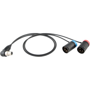 Cable Techniques CT-LP-SR5P-RR-15 Low-Profile Y-Cable for Lectrosonics SRc5P/SRb5P Receivers (15")