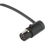 Cable Techniques Low-Profile LPS TA5F to TA5F Two Channel Cable (Black, 12")