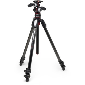 Manfrotto MT055CXPRO3 Carbon Fiber Tripod with MHXPRO-3W Head & Move Quick Release Kit