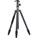 Fotopro Sherpa Max Carbon Fiber Travel Tripod with FPH-62QS Arca-Type Ball Head and Monopod (Black)