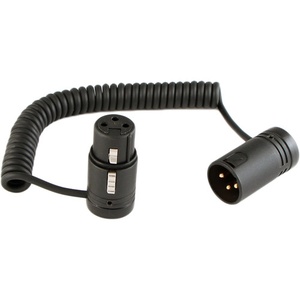 Cable Techniques Coiled Jumper Cable Low-Profile XLR 3-Pin Female to XLR 3-Pin Male (6 to 15")