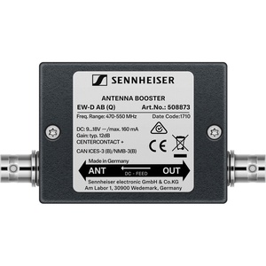 Sennheiser EW-D AB Inline Antenna Booster for EW-D Wireless Systems (R: 520 to 608 MHz)
